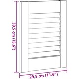 vidaXL Vrata ormarića Louvred dizajn 2 kom bijela 39,5x29,5 cm | shoptok.hr
