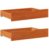  Ladice ispod kreveta 2 kom voštano smeđe 85x55x17cm od borovine | shoptok.hr