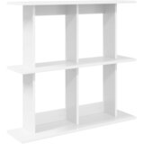 vidaXL Stenska polica Montaža za steno Bela 80 x 20 x 75 cm, (5000307269) | Shoptok.si