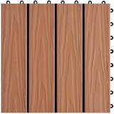  Pločice za decking 3D Dizajn 11 pcs Svijetlosmeđa 30 x 30 cm | shoptok.hr
