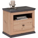 Hom`in nočna omarica, temno siva, hrast artisan | Shoptok.si