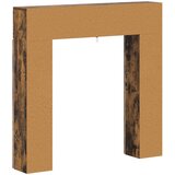  Okvir za kamin Dimljeni hrast 102 x 18 x 100,5 cm | shoptok.hr
