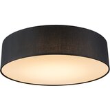 QAZQA Stropna svetilka črna 40 cm vključno z LED - Drum LED Cene