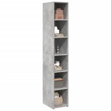  Visoka komoda boje betona 30x41x185 cm od konstruiranog drva | Eponuda.com