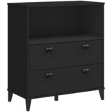  Visoka komoda VIKEN crna 80 x 40 x 200 cm od masivne borovine | shoptok.hr