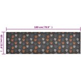  Kuhinjski tepih perivi s uzorkom šapa 60 x 180 cm baršunasti | shoptok.hr