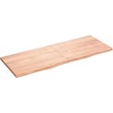 Stolna ploča svjetlosmeđa 160 x 60 x 4 cm tretirana hrastovina | shoptok.hr