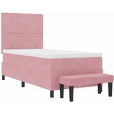  s opruga kutije Ružičasta 200 x 100 cm Baršun | shoptok.hr