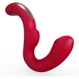 Genie - G-točka i klitoralni vibrator (crveni)