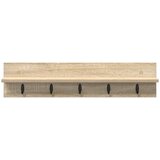  Vješalica za kapute na zidu Sonoma hrast 80 x 10,5 x 18 cm | shoptok.hr