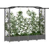 Povišeni krevet s mrežom i krovom Svjetlosiva 207 x 40 x 123 cm | shoptok.hr