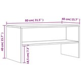 vidaXL TV ormarić siva boja hrasta 80x40x40 cm od konstruiranog drva | shoptok.hr