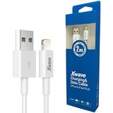 X Wave USB kabl /USB 2.0 (tip A ) - LIGHTNING( za iPHONEkompatibilni) /dužina 2m/3A/beli pvc ( USB za iPhone 2m 3A white PVC ) USB za iPhone 2m 3A white PVC Cene