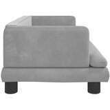  Krevet za pse svjetlosivi 80 x 45 x 30 cm baršunasti | shoptok.hr