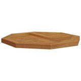 Stolna ploča 50 x 50 x 2,5 cm osmerokutna od masivne tikovine | Eponuda.com