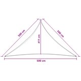  Jedrilica za sunčevu sjenu Plava i bijela 5 x 5 x 5 m HDPE | Eponuda.com