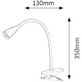 Rabalux jeff stona lampa sa štipaljkom led 4,5W,plavo | Eponuda.com