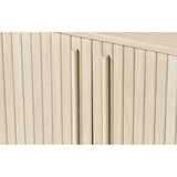 Unique Furniture Komoda u dekoru hrasta s kliznim vratima u prirodnoj boji 140x76x45 cm Meta – | shoptok.hr