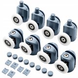 Ruhhy 8x PVC + inox nadomestna kolesca za tuš kabino 00003305 | Shoptok.si