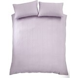 Catherine Lansfield Svetlo vijolična podaljšana posteljnina za zakonsko posteljo iz krepa 230x220 cm Heatset Wave – | Shoptok.si