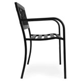 Multi Garden Metalna bastenska klupa 12050 cm sa dekorativnim naslonom, crna - | Eponuda.com