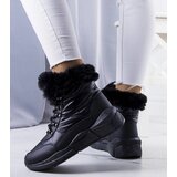 Gemre Black Quilted Snow Boots Axel | Shoptok.si