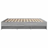  Okvir za krevet boja hrasta 200x200 cm od konstruiranog drva | shoptok.hr