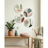 WALLXPERT Huhu1729 - 40 x 40 Multicolor Decorative Framed MDF Painting (4 Pieces) | Eponuda.com