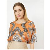 Koton Women's Orange Patterned Blouse | Shoptok.si