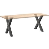  Noge za blagovaonski stol u obliku slova X, 2 kom, antracit, 70 x (72-73) cm, čelik | shoptok.hr