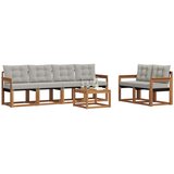  Set vanjskih sofa 7 kom. Prirodna i svijetlo siva | shoptok.hr
