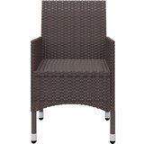  3-dijelni vrtni blagovaonski set s jastucima smeđi | shoptok.hr