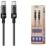 Remax DATA kabl Walking TIP C na TIP C RC-C162 100W, 1.2m crni