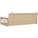 vidaXL Gugalna klop bež 109x62x40 cm poli ratan | Shoptok.si