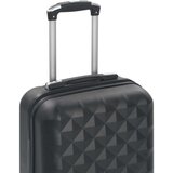 vidaXL Trd potovalni kovček črn ABS | Shoptok.si
