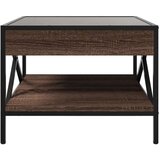 vidaXL Stolić s beskonačnim LED svjetlima boja hrasta 50x50x38 cm Cijene
