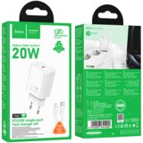hoco. polnilec N60 GaN PD 20W Type C s kablom Type C na Lightning - bel | Shoptok.si