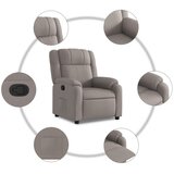  Naslonjač od tkanine smeđesivi | shoptok.hr