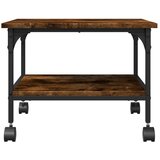  Stalak za pisač s 2 razine boja hrasta 50 x 40 x 38 cm drveni | shoptok.hr
