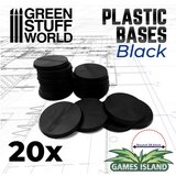 Green Stuff World black plastic round base 28.5mm - PACKx20 Cene