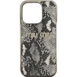 MiuMiu maskica iPhone 16 Pro Max Siva