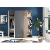 CARRYHOME OMARA Z DRSNIMI VRATI, barve grafita, barve hrasta | Shoptok.si