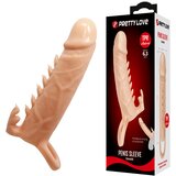 Pretty Love Emmitt navlaka za penis sa bodljicama i prstenom — TPE, 16 cm — BI 26246 Cene