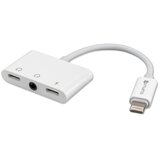 4SMARTS Lightning do 2x Lightning i 3,5 mm AUX bijeli audio i razdjelnik za punjenje | Eponuda.ba