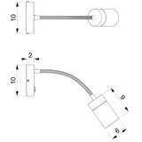 Fleksibilna lampica JOKER 1xGU10/8W/230V bela/matni hrom | Eponuda.com