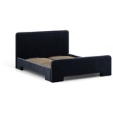 Micadoni Tamno plavi tapecirani bračni krevet s podnicom 140x200 cm Eda – | shoptok.hr