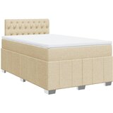 Maison Chic Box spring postelja - Vzmetna postelja z vzmetnico krem 120x190 cm blago SL24492, (21879660) | Shoptok.si