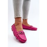 Kesi Women's leather loafers with decoration Fuchsia S.Barski | Shoptok.si