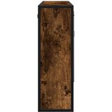 vidaXL Kopalniška omarica z ogledalom dim. hrast 65x20x60 cm inž. les | Shoptok.si