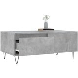 vidaXL Klubska mizica betonsko siva 90x50x36,5 cm inženirski les | Shoptok.si